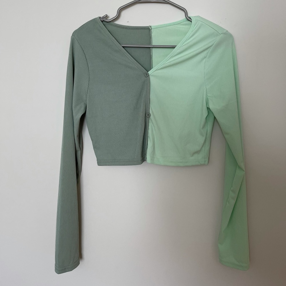 Crop Two Toned Sweater